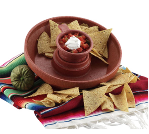 HS Inc. HS1003-PK 4 oz. Paprika Plastic Salsa Cup / Ramekin