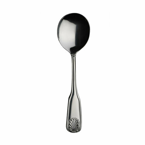 Libertyware OCN5 Oceans Bouillon Spoon, 18/0 Stainless Steel, Mirror Polish, 2.5mm Thick