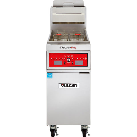 Vulcan 1TR45A PowerFry3 50 lb Single Vat Floor Model Natural Gas Fryer