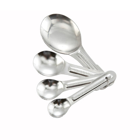 MSP-4P Winco 4-Piece Stainless Steel Measuring Spoon Set