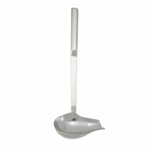 Winco BW-SP2 2 oz Stainless Steel Spout Ladle with Hollow Handle