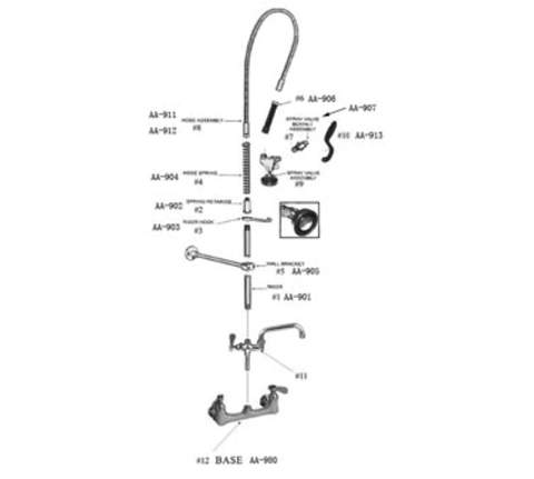 AA-902G GSW No Lead, Spring Retainer - Each