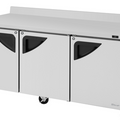 TWR-72SD-N Turbo Air 72" 3 Door Worktop Refrigerator-Turbo Air