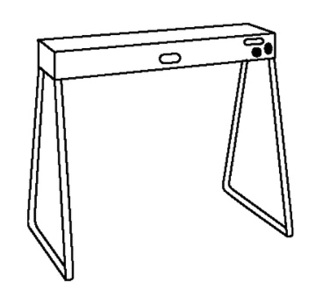 66099 Nemco 16" H, Wire Leg Set - Set