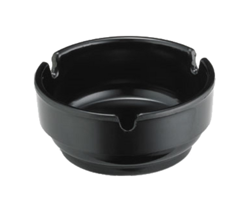 131B TableCraft Products Black Phenolic Ashtray, 3.25 x 1.25"-Tablecraft Products