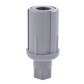 281182 AllPoints Foodservice Parts & Supplies Bullet Foot, gray - Ea-ALLPOINTS FOOD SERVICE PARTS & SUPPLIES