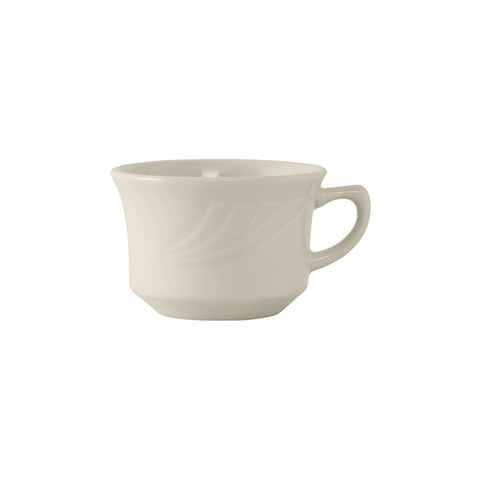 Tuxton China YEF-0752 Monterey 7 oz. Eggshell Short Cup