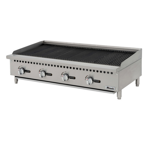 Migali Industries C-RB48 48 in Countertop Gas Radiant Charbroiler, 140,000 BTU
