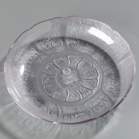 Carlisle FoodService Products 690707 Petal Mist Soup/Salad Plate, 8-Inch, 24 fl oz, Clear Polycarbonate