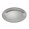 OPL-12 Winco 11-3/4" x 7-7/8" Oval Stainless Steel Platter-WINCO