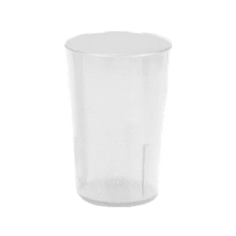 Thunder Group PLTHTB005C 5 oz Clear Pebbled Plastic Stackable Tumbler