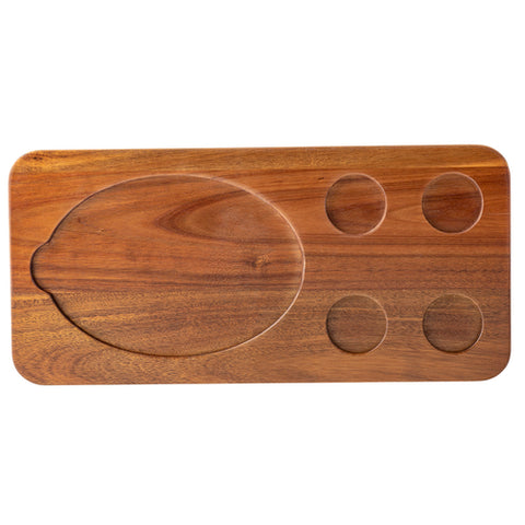 10709 TableCraft Products Acacia Fajita Serving Board, Rectangle, 18.5" x 8.75" x .75"-Tablecraft Products