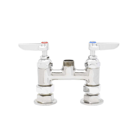 B-0225-LN T&S Brass 4" Deck Mounted Pantry Faucet w/ 4" Adjustable Center