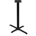 B2230-BAR Oak Street Black Bar Height Table Base w/ 22" x 30" Base Spread-OAK STREET MANUFACTURING