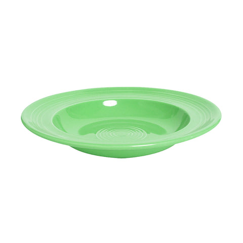 Tuxton China CTD-090 12 oz Round Cilantro Rimmed Ceramic Soup Bowl