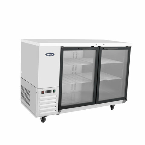 Atosa USA MBB48GGR 48" Two-Section Glass Door Back Bar Cooler