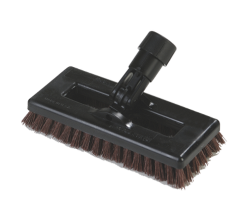 36531027 Carlisle Swivel Scrub Floor Brush Head Only, 8"L X 3-1/2" W, Plastic Black=-CFS Brands