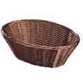 1476 Tablecraft 10" x 6-1/2" x 3" Brown Oblong Ratten Basket-Tablecraft Products
