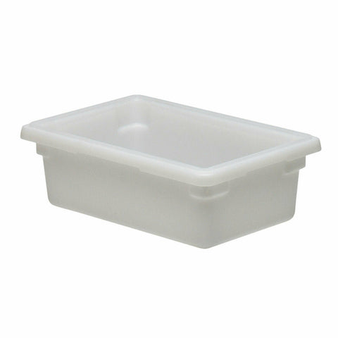 Cambro 12186P148 White Poly Food Storage Box, 18" x 12" x 6"