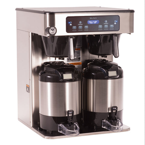 BUNN 53200.0100 ICB Twin Infusion Series Stainless Steel Automatic Coffee Brewer - 120/240V, 6000W