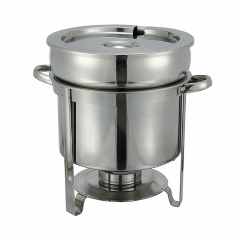 Winco 211 11 Qt Stainless Steel Round Soup Warmer