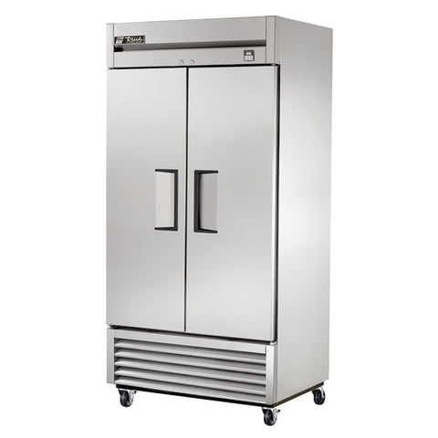 True TS-35F-HC 2-Section Solid Door Reach-In Freezer, 35 cu. ft., Bottom Mount, Stainless Steel