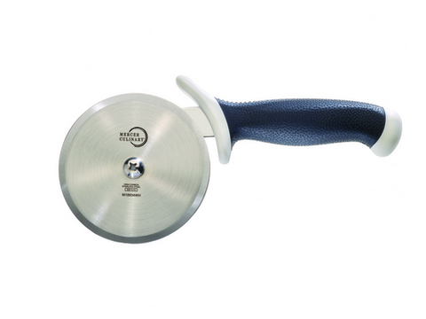 Mercer Culinary M18604WH Millennia 4" High-Carbon Japanese Steel Pizza Cutter with White Handle