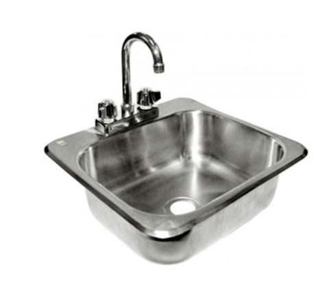 GSW USA HS-1615I Drop-In Hand Sink with Lead-Free Faucet and Strainer