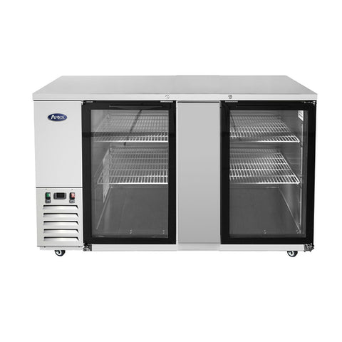 Atosa MBB69GGR 68" Two Glass Door Back Bar Cooler