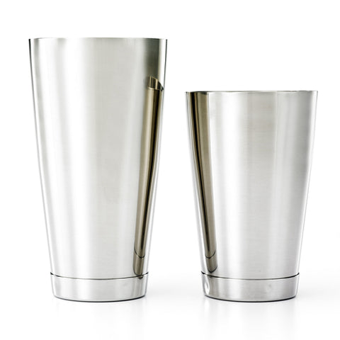 Mercer Culinary M37082 Barfly The Double 28 oz & 18 oz 2-Piece Heavy Weight Stainless Steel Shaker Tin Set