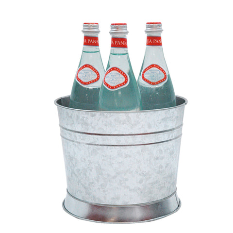 TableCraft BDGTUB Galvanized Beverage Dispenser Base / Beverage Tub
