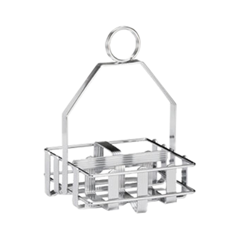 606R Tablecraft Chrome Plated Salt & Pepper Shaker/Sugar Packet Rack-Tablecraft Products