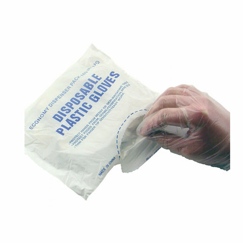 Libertyware DG700 Disposable Plastic Embossed Gloves, Small