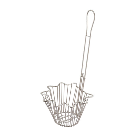 Winco TB-20 Taco Bowl Fry Basket, Round, with 18 in Handle