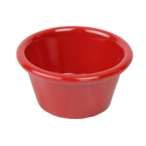 ML538PR1 Thunder Group 4 Oz. Pure Red Smooth Melamine Ramekin