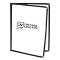 PLMENU-2BL Thunder Group 8-1/2" x 11" Blue 2 Pocket Menu Cover-Thunder Group