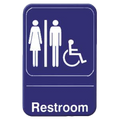 PLIS6903BL Thunder Group 6" x 9" Restroom/Accessible Sign-Thunder Group