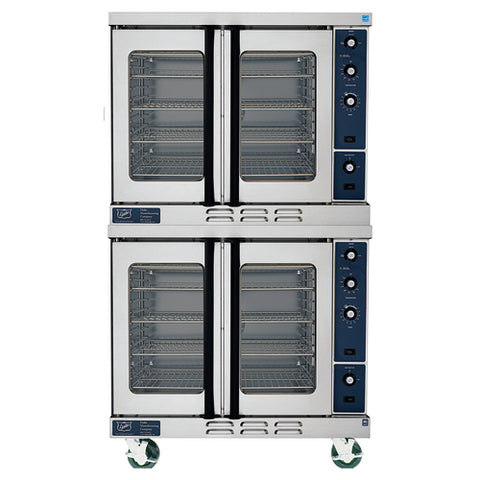 Duke Manufacturing E102-G Double-Deck Full Size Natural Gas Convection Oven