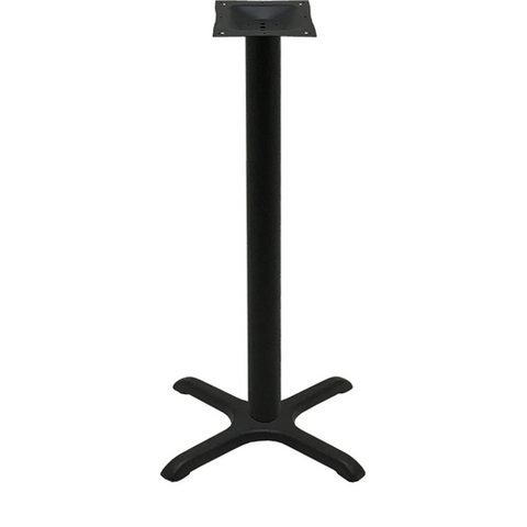 Oak Street Manufacturing B22-BAR Bar Height Cross Table Base, Stamped Steel, 22" x 22" x 40-3/4"