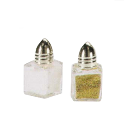 710 Vollrath .5 Oz Square Salt/Pepper Shaker w/ Metal Lid