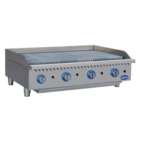 Globe GCB48G-SR 48 in Gas Countertop Radiant Charbroiler