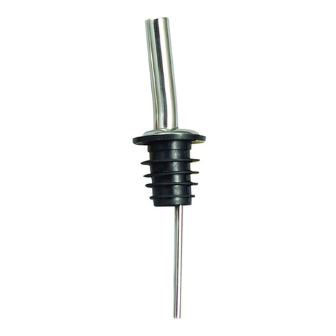 Winco PPM-4J Metal Pourer with Jet Spout and Black Plastic Stopper