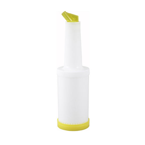 Winco PPB-2Y Liquor/Juice Pour Bottle, 2 Quart, Yellow
