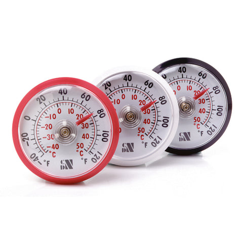 CDN AT120 Air Thermometer - 1-3/4 in. Dial Stick-On Indoor/Outdoor Analog Thermometer, 12-Pack
