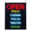 LED-20 Winco All-in-One LED Open Sign, (6) display messages, (2) light modes-WINCO