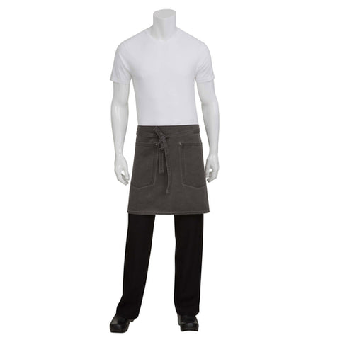 AHWAQ014PEW0 Chef Works 19"L x 31" Dorset Bistro Apron-CHEF WORKS