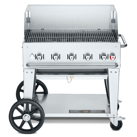 CV-MCB-36WGP Crown Verity 36"Mobile Outdoor Charbroiler Includes Wind Guards, LP