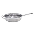 SSET-5 Winco 5 Qt. Stainless Steel Saute Pan w/ Lid-WINCO