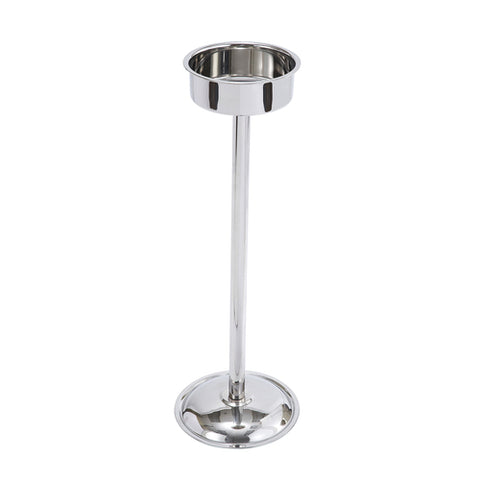 Winco WB-29S 28-1/2" Pipe Style Wine Bucket Stand - Stainless Steel Mirror Finish