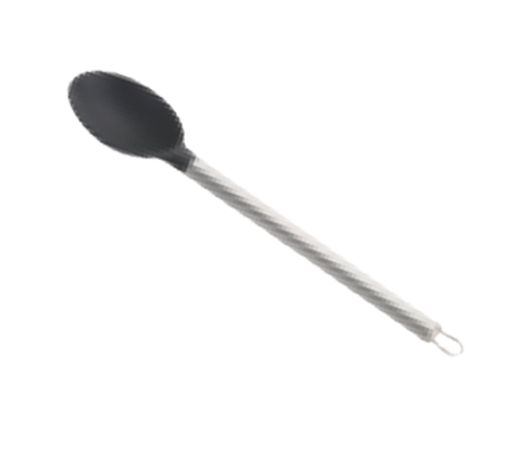 Tablecraft Products CW400 13 in Solid Silicone Serving Spoon with Stainless Steel Handle